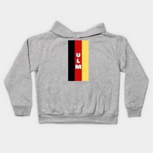 Ulm City in German Flag Vertical Kids Hoodie